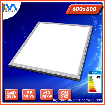Anti fire PC diffusion plate 72w 80w ultra slim led panel light 600x600